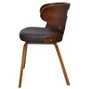 vidaXL Dining Chair Set of 4 Brown Plywood Standard Ergonomic