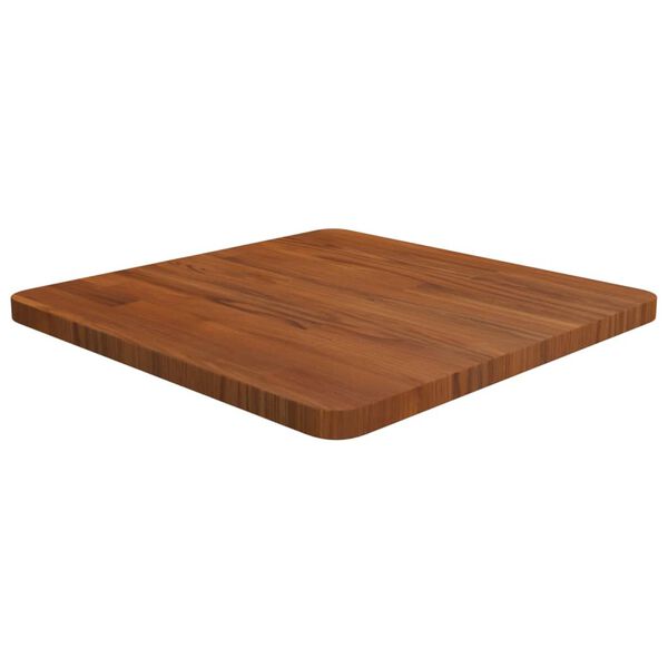 vidaXL Table Top Dark brown Solid oak wood Medium Durable