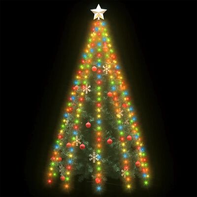 vidaXL Christmas Tree Net Lights with 300 LEDs Colorful 118.1"