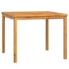 vidaXL Garden Dining Table Wood Brown Solid Acacia Wood 35.4x35.4 in