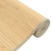 vidaXL Rug Light natural Bamboo, Polypropylene 31.5 x 157.5 in Non-slip
