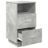 vidaXL Bedside Cabinet Concrete grey Engineered wood Medium