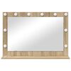 vidaXL Vanity Mirror with Mirror Sonoma Oak 31.50 x 21.65 x 7.09 in