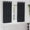 vidaXL Blackout Curtains 2 pcs Black 55.12 x 68.90 in Velvet