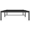 vidaXL Bed Frame Black Powder-Coated Steel Twin Bed Frame Rectangular