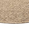 vidaXL Rug Beige Polypropylene 78.7 in diameter UV-resistant materials