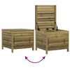 vidaXL Garden Sofa Set Natural Wood Vacuum pressure impregnated pinewood