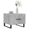 vidaXL Coffee Table Concrete Grey Engineered Wood, Iron Medium