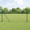 vidaXL Fence Post Green 328.08 x 3.28 ft (1.42 in mesh) Steel and PVC