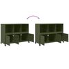 vidaXL Sideboard Olive Green 39.6"x15.4"x28.3" Steel