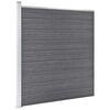 vidaXL Garden Fence WPC 207.1"x73.2" Gray