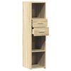 vidaXL Highboard Sonoma Oak Engineered Wood Tall Modern Storage Unit