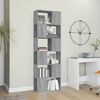 vidaXL Book Cabinet Grey Sonoma Engineered wood Medium Storage