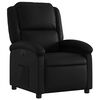 vidaXL Electric Recliner Chair Black Faux Leather, Metal, Plywood Standard