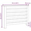 vidaXL Radiator Cover Concrete Grey 40.9x7.9x32.3" Engineered Wood