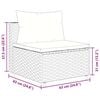 vidaXL Patio Lounge Set Brown PE rattan 6-piece Modular Stylish