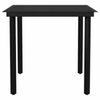 vidaXL Garden Dining Set Black, Dark Grey