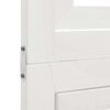 vidaXL Room Divider 6 Panels White Solid Wood Paulownia