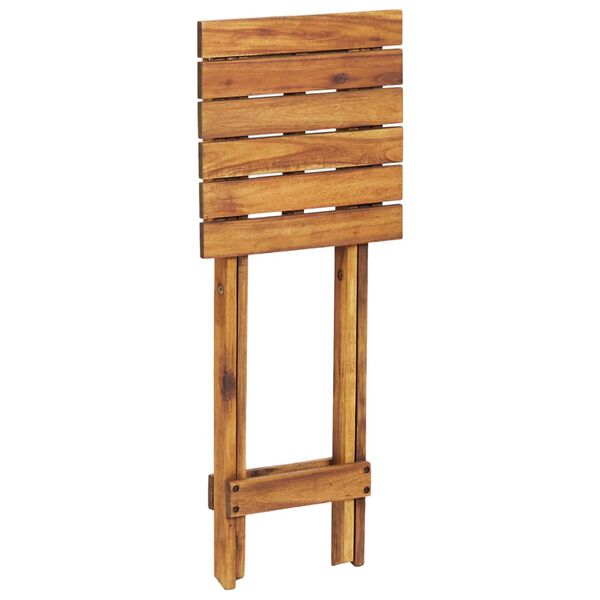 vidaXL Plant Stand Brown Solid Acacia Wood 11.8x11.8x26.4 in Foldable