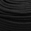 vidaXL Boat Rope Full Black 0.39 " 82.0 ' Polypropylene