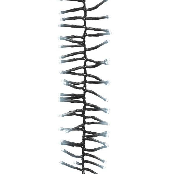 vidaXL LED Cluster String Cool White PVC, copper 55.9 ft