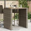 vidaXL Garden Bar Table Grey