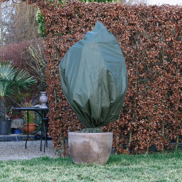 Nature Winter Fleece Cover Green Non-woven polypropylene 59.1 x 29.5 in
