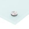 vidaXL Kitchen Backsplash White 35.4"x19.7" Tempered Glass