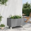vidaXL Garden Planter Light grey Polypropylene 31.5 x 19.7 x 21.3 in