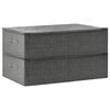 vidaXL Storage Box Set of 2 Anthracite