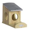 Esschert Design Squirrel Feeder Natural, Grey Spruce wood, Zinc