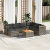 vidaXL Garden Sofa Set Grey