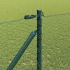 vidaXL Fence with Posts Green 1.4 x 100 m PVC-coated steel