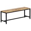 vidaXL Bench brown Solid Rough Mango Wood Medium Heavy Weight Endurance