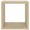 vidaXL Cube Shelf Set of 4 Sonoma oak Engineered wood Small Cube Shelf