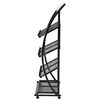 vidaXL Magazine Rack Black and White Steel frame, MDF board Medium