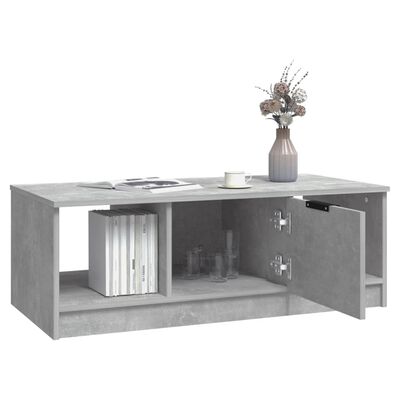 vidaXL Coffee Table Concrete Gray 40.2"x19.7"x14.2" Engineered Wood