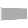 vidaXL Side Awning Grey 100% polyester fabric with PU coating