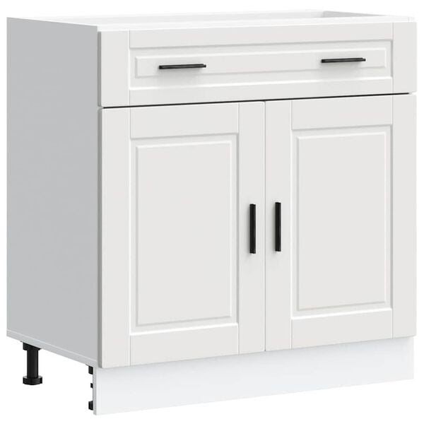 vidaXL Kitchen Base Cabinet White Engineered wood 31.5 x 18.1 x 32.1 in