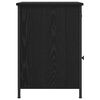 vidaXL Bedside Cabinet 2 pcs Black Oak 15.75 x 16.54 x 23.62 in