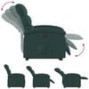 vidaXL Electric Stand Up Recliner Chair Dark Green
