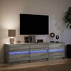 vidaXL TV Cabinet Grey Sonoma Engineered wood Large TV Cabinet