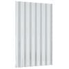 vidaXL Roof Panels 36 pcs Galvanized Steel Gray 23.6"x14.2"