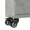 vidaXL Narrow Storage Trolley Concrete Grey Engineered Wood Narrow