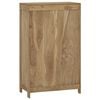vidaXL Chest Of Drawers Natural Teak Solid teak wood, brass Medium