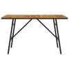 vidaXL Dining Table Brown 43.31 x 21.65 x 24.41 in Solid Acacia Wood