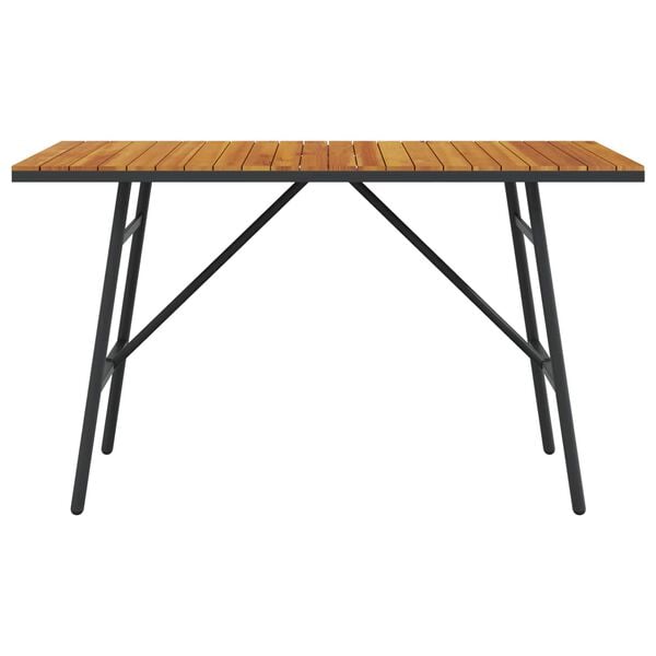 vidaXL Dining Table Brown 43.31 x 21.65 x 24.41 in Solid Acacia Wood