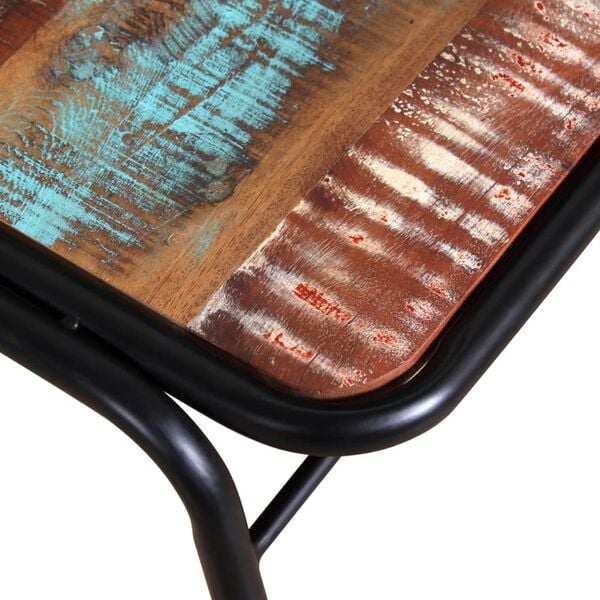 vidaXL Dining Chair Set of 4 Multicolor Solid reclaimed wood Standard