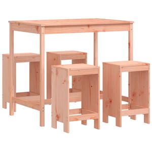 vidaXL Garden Bar Set Natural Wood Solid Douglas Fir wood Medium Sturdy