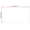 vidaXL Kitchen Backsplash 2 pcs White 35.43 x 19.69 in Tempered Glass